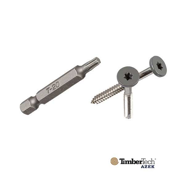 Timbertech TOPLoc Fascia Screws For Composite - Dark Gray - The Deck Store USA