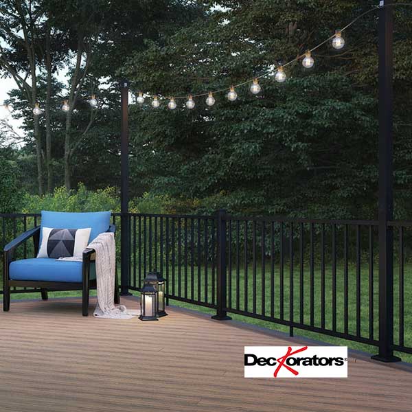 Deckorators 2-1/2" Post Extensions Installed - The Deck Store USA