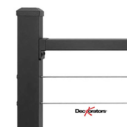 Deckorators Contemporary Cable Rail Line Bracket Installed - The Deck Store USA