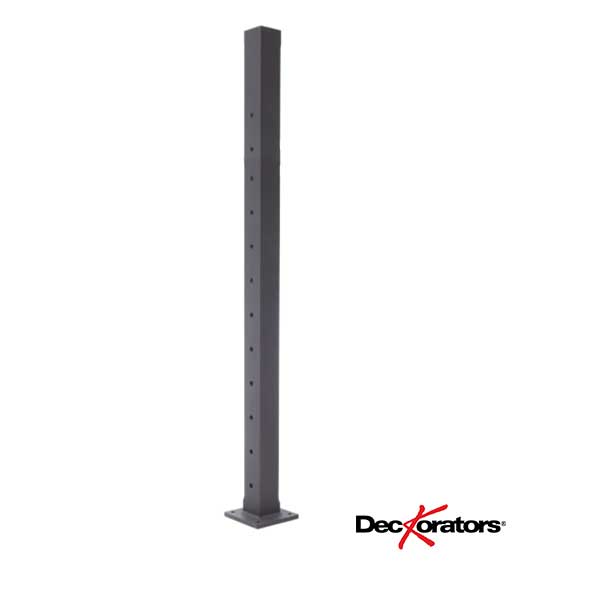 Deckorators 2-1/2" Contemporary Cable Rail Bottom Stair Posts at The Deck Store USA