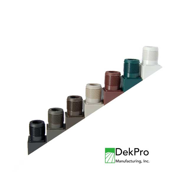 DekPro Square Stair Baluster Connector Colors at The Deck Store USA