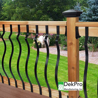 DekPro Baroque Face Mount Balusters On Rail - The Deck Store USA