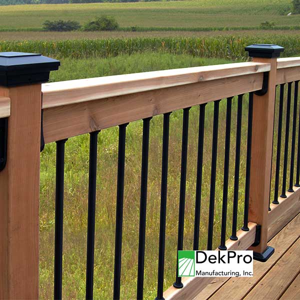 DekPro Round Aluminum Balusters In Rail - The Deck Store USA