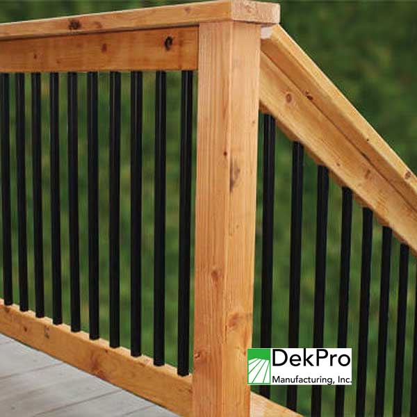 DekPro Round Aluminum Balusters On Deck - The Deck Store USA