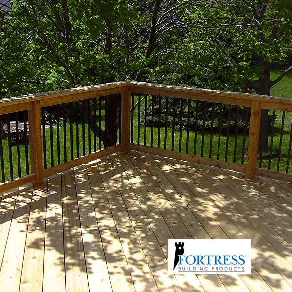 Fortress Mega Square Steel Balusters In Rail - The Deck Store USA