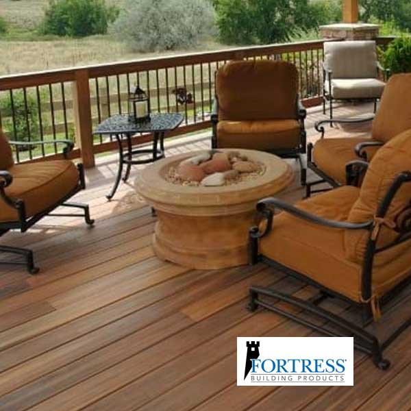 Fortress Mega Square Steel Balusters On Deck - The Deck Store USA