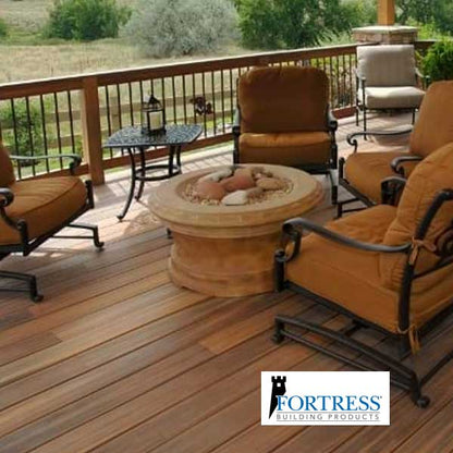 Fortress Mega Square Steel Balusters On Deck - The Deck Store USA