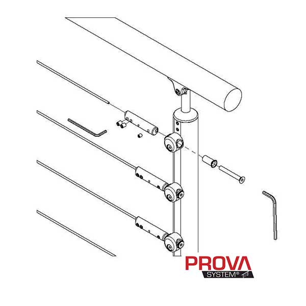Prova PA26 Cable Post Adjustment Terminals Diagram - The Deck Store USA