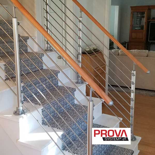 Prova PA3 Wood Handrails Installed - The Deck Store USA