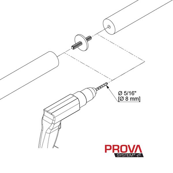 Prova PA98 Wood Handrail Connector Diagram - The Deck Store USA