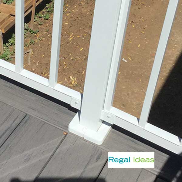 Regal Post Base Cover Installed - The Deck Store USA