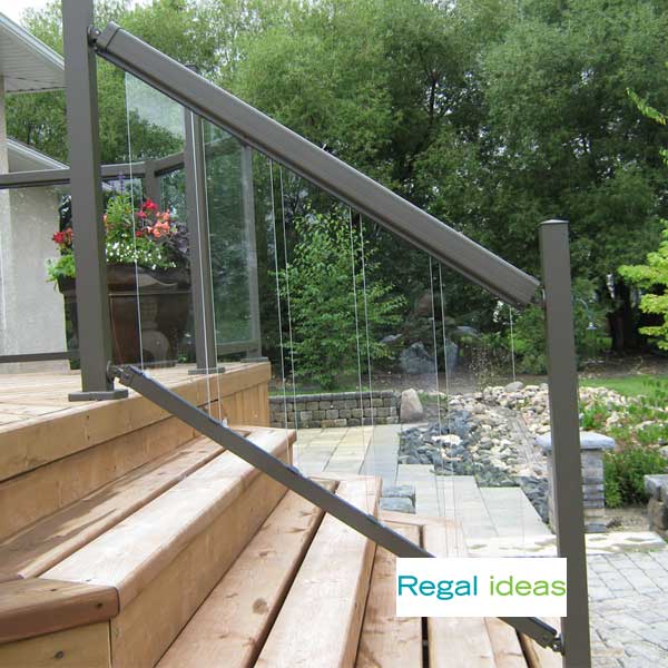 Regal Tempered Glass Stair Balusters Installed - The Deck Store USA