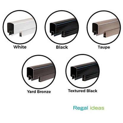 Regal Aluminum Top & Bottom Rail Colors at The Deck Store USA