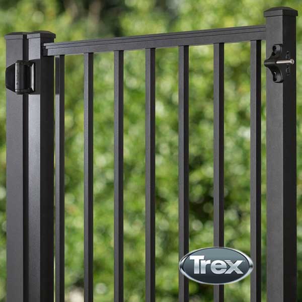 Charcoal Black Trex Signature Gate at The Deck Store USA