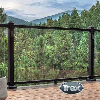 Trex Signature Glass Rail Installed - The Deck Store USA