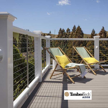 Timbertech/Azek Premier Post Sleeves Installed - The Deck Store USA