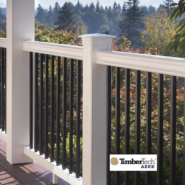 Timbertech/Azek RadianceRail Post Sleeves Installed - The Deck Store USA